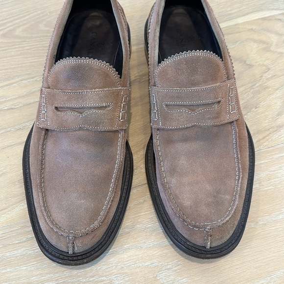 Canali Men’s Suede Penny Loafers Size 43 Italy Business Career Preppy Leather main image 8